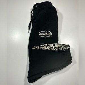 Dogg Supply By Snoop‎ Dogg Men’s Paisley Jogger Sweatpants Black Size XS